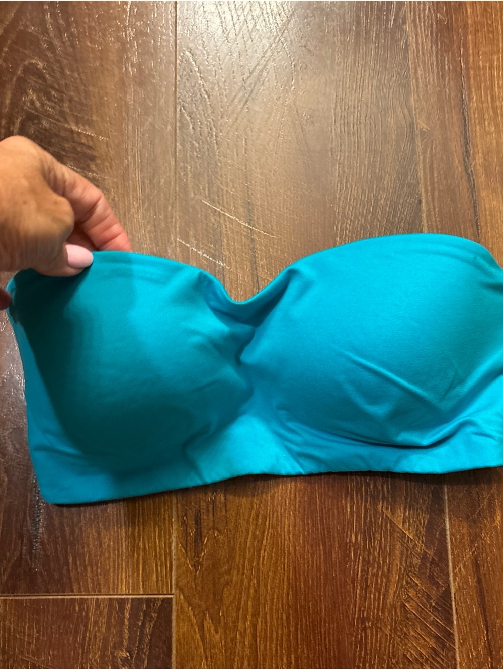 Victoria’s Secret Teal Lined Bandeau Bra  Size 34C